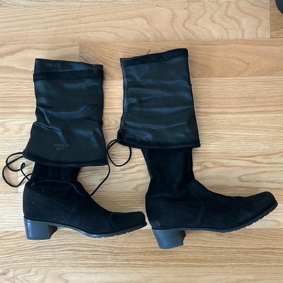 RARE FIND - Stuart Weitzman Suede Midland Booths (like new) - Picture 4 of 8